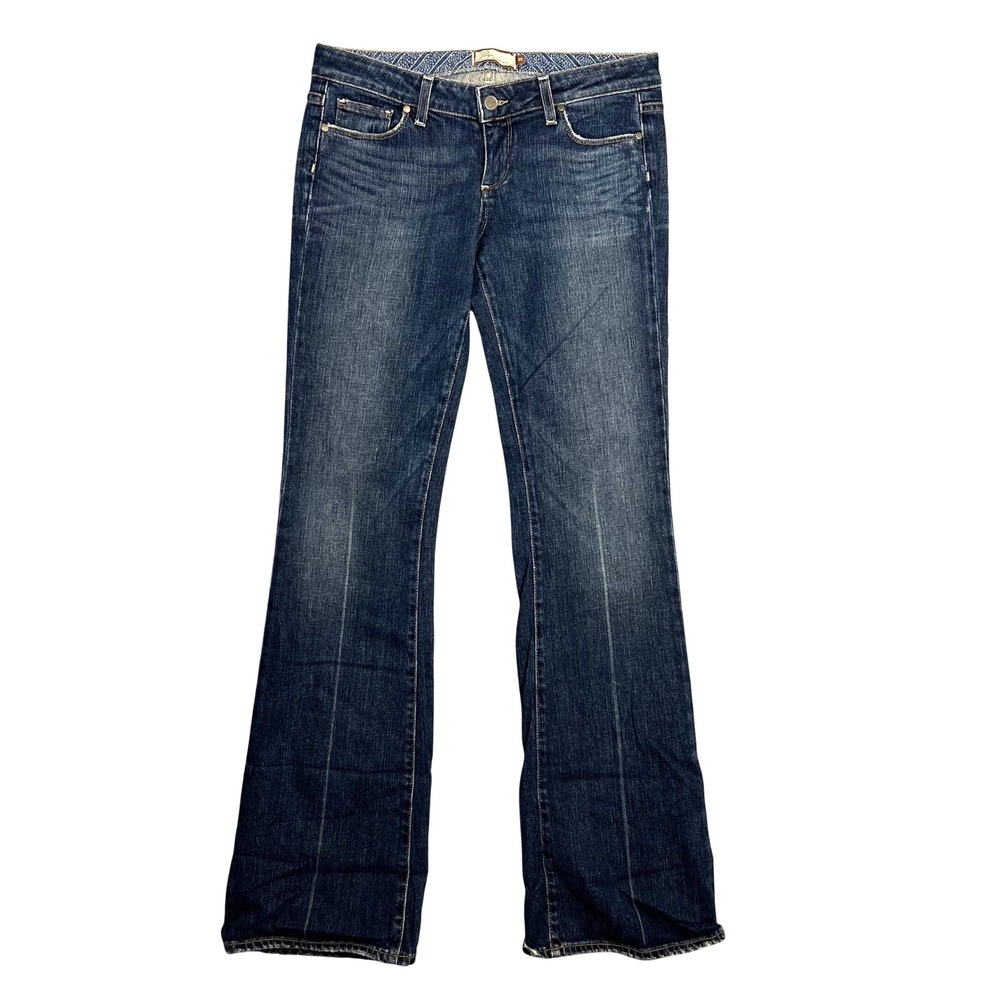 Paige Laurel Canyon Bootcut Jeans Women Size 29 Low Rise Y2K‎ Medium Faded Wash
